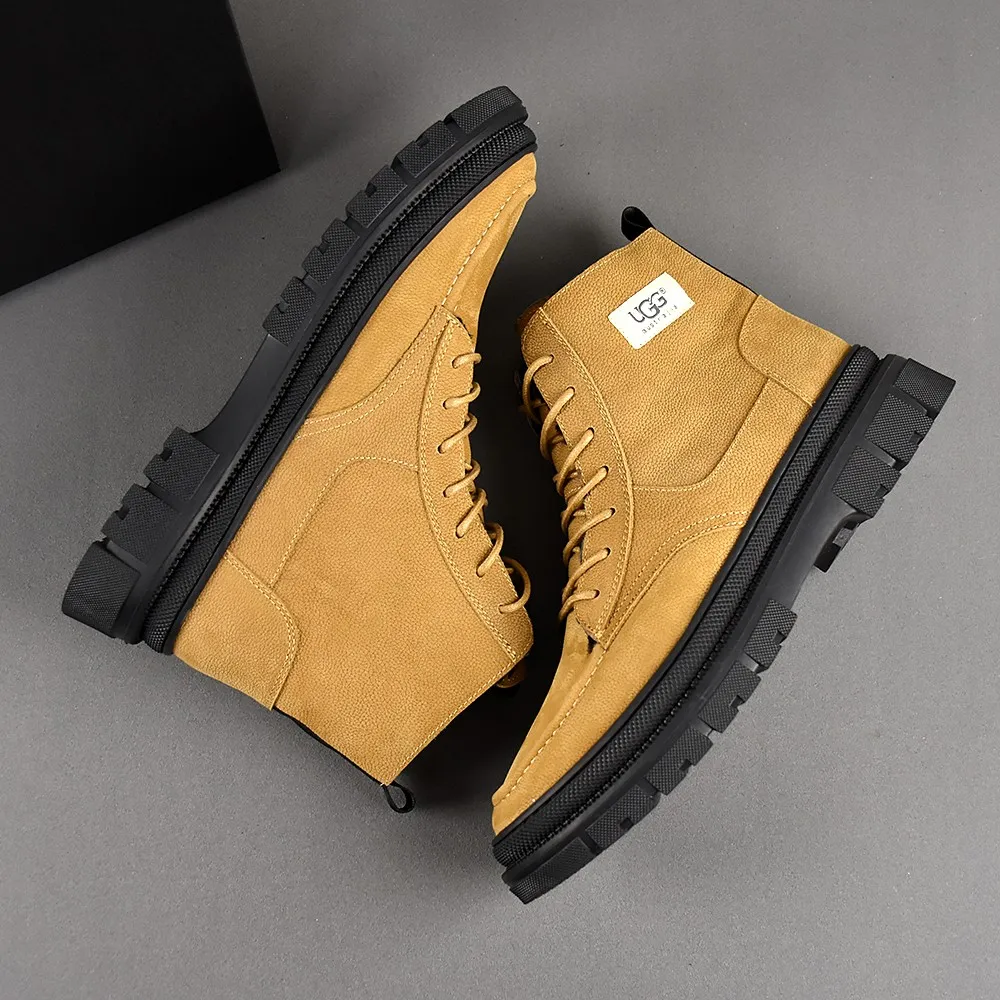 PP520👟👟👟【ugg】The upper is made of waterproof nubuck, real wool lining, and non-slip rubber sole. Warm and comfortable, a must-have in winter! Men's size 38-44 (custom-made size 45 is non-refundable).